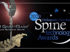 2020 Orthopedics This Week Spine Technology Award goes to Surgentec